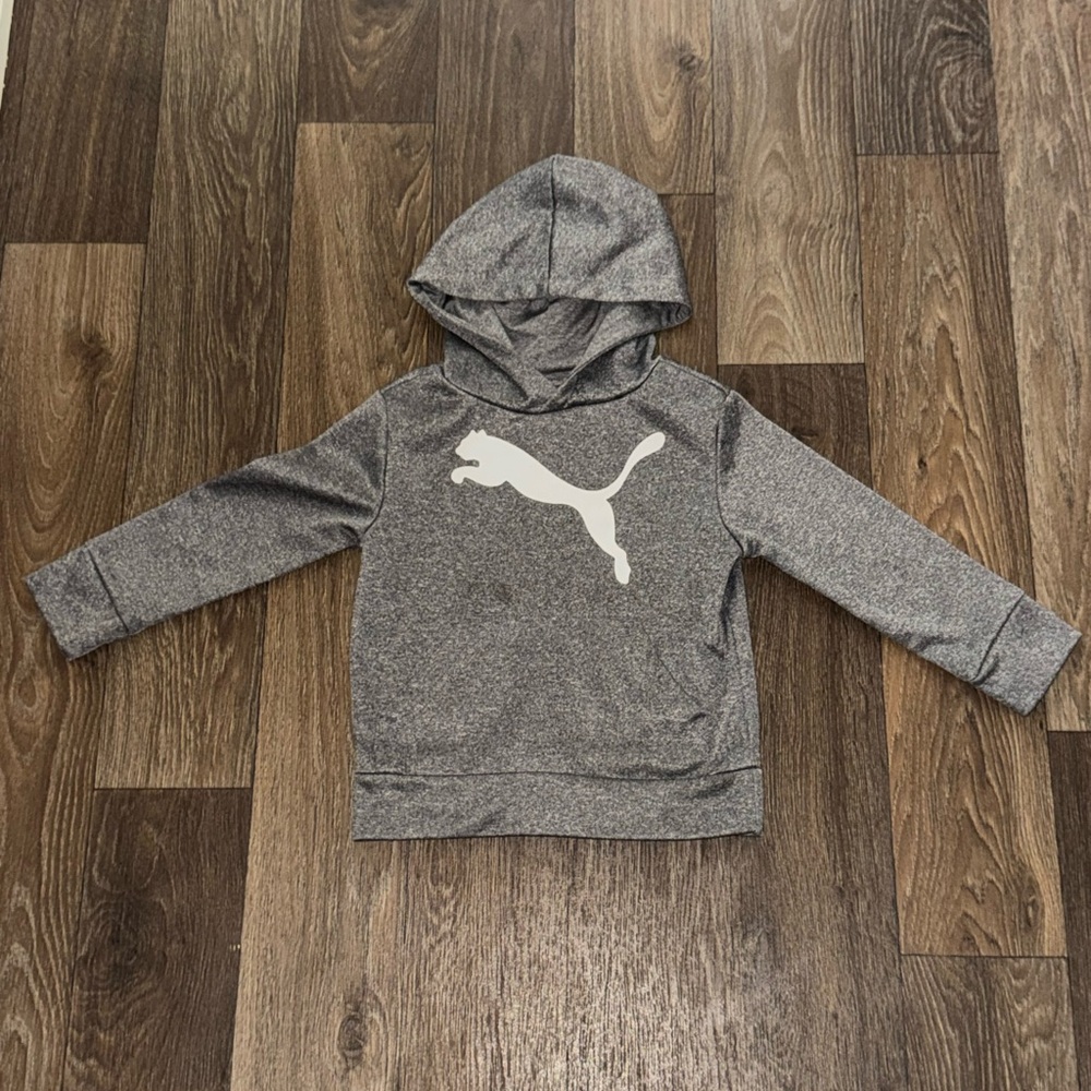 Puma Kids Gray Hoodie Size 4